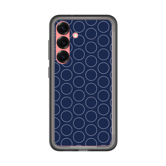 スリムプロテクションプレミアムケース［ Dot Circle - Navy ］