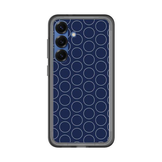 スリムプロテクションプレミアムケース［ Dot Circle - Navy ］
