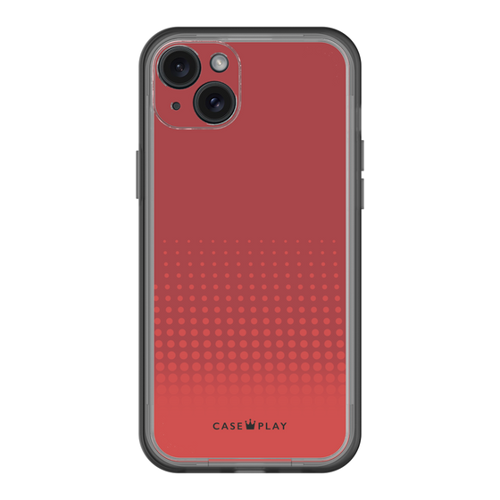 スリムプロテクションプレミアムケース［ Dot Gradation - Red ］