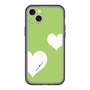 スリムプロテクションプレミアムケース［ Two Hearts - Green ］