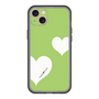 スリムプロテクションプレミアムケース［ Two Hearts - Green ］