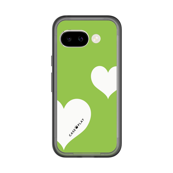 スリムプロテクションプレミアムケース［ Two Hearts - Green ］