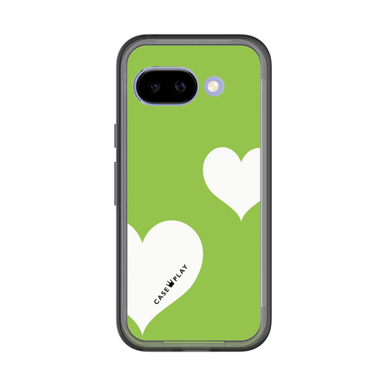 スリムプロテクションプレミアムケース［ Two Hearts - Green ］