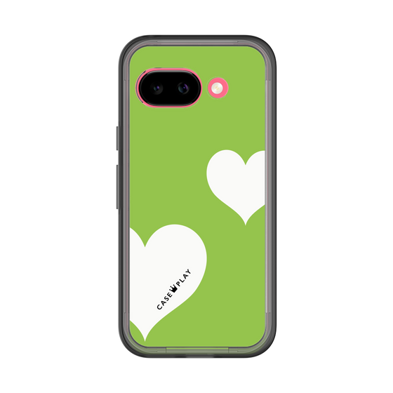 スリムプロテクションプレミアムケース［ Two Hearts - Green ］