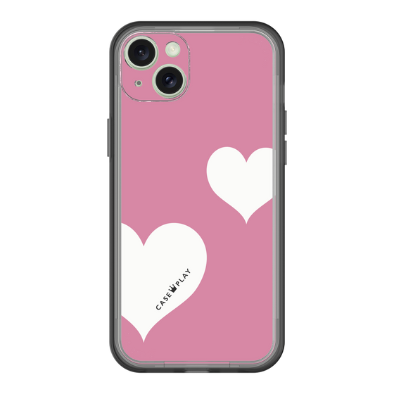 スリムプロテクションプレミアムケース［ Two Hearts - Pink ］