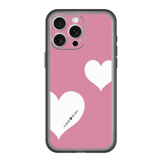 スリムプロテクションプレミアムケース［ Two Hearts - Pink ］