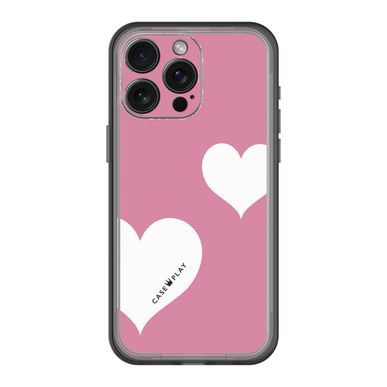 スリムプロテクションプレミアムケース［ Two Hearts - Pink ］