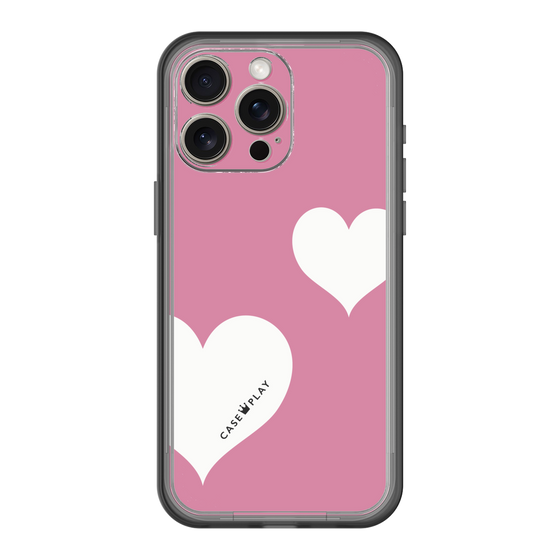 スリムプロテクションプレミアムケース［ Two Hearts - Pink ］