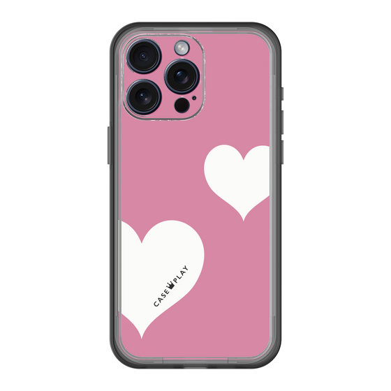 スリムプロテクションプレミアムケース［ Two Hearts - Pink ］
