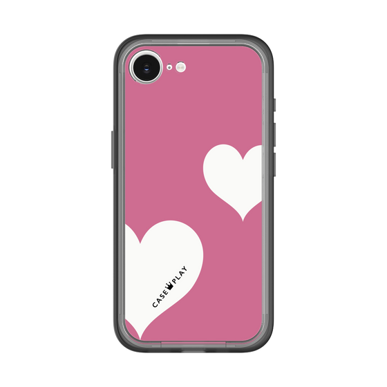 スリムプロテクションプレミアムケース［ Two Hearts - Pink ］