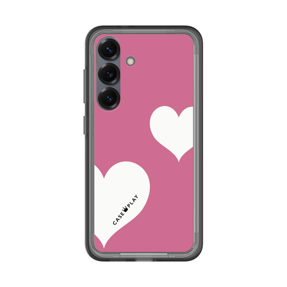 スリムプロテクションプレミアムケース［ Two Hearts - Pink ］