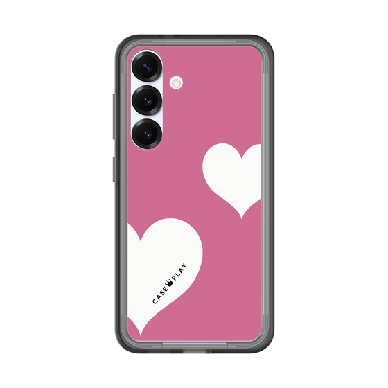 スリムプロテクションプレミアムケース［ Two Hearts - Pink ］