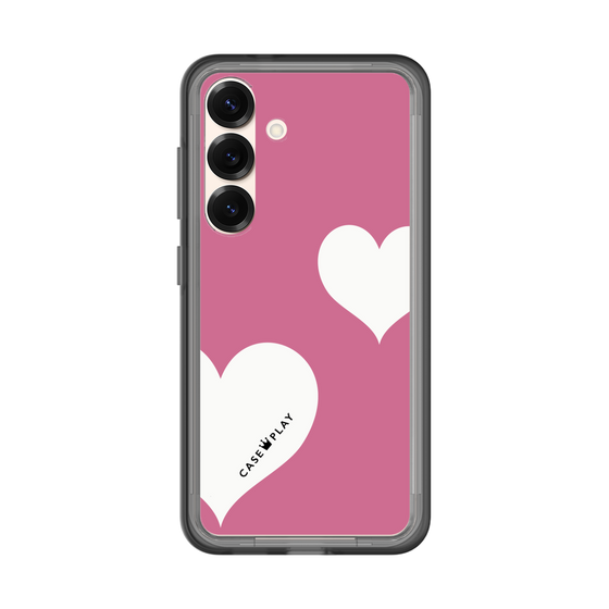 スリムプロテクションプレミアムケース［ Two Hearts - Pink ］
