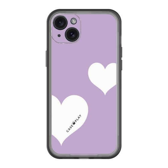 スリムプロテクションプレミアムケース［ Two Hearts - Purple ］