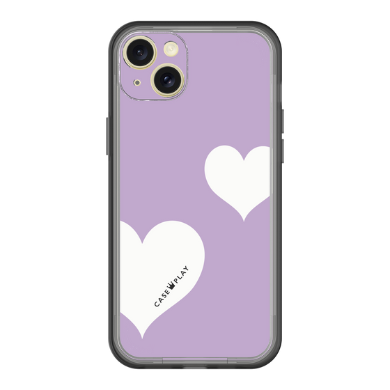 スリムプロテクションプレミアムケース［ Two Hearts - Purple ］
