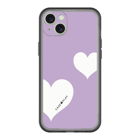 スリムプロテクションプレミアムケース［ Two Hearts - Purple ］