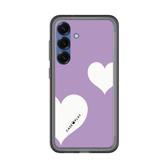 スリムプロテクションプレミアムケース［ Two Hearts - Purple ］