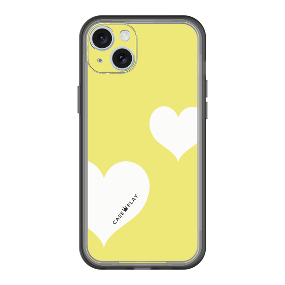 スリムプロテクションプレミアムケース［ Two Hearts - Yellow ］