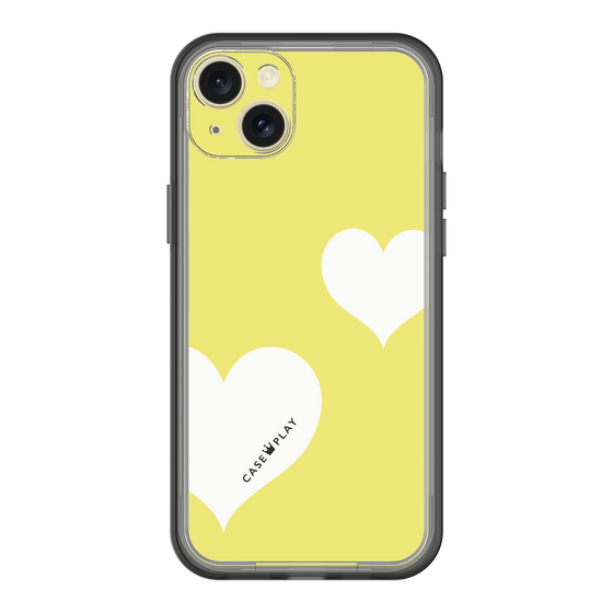 スリムプロテクションプレミアムケース［ Two Hearts - Yellow ］
