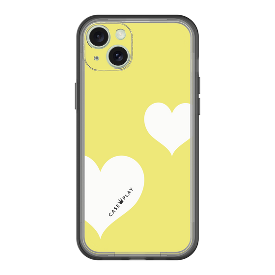 スリムプロテクションプレミアムケース［ Two Hearts - Yellow ］