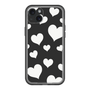 スリムプロテクションプレミアムケース［ Dot Hearts - Black ］