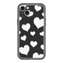 スリムプロテクションプレミアムケース［ Dot Hearts - Black ］