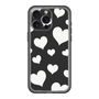 スリムプロテクションプレミアムケース［ Dot Hearts - Black ］