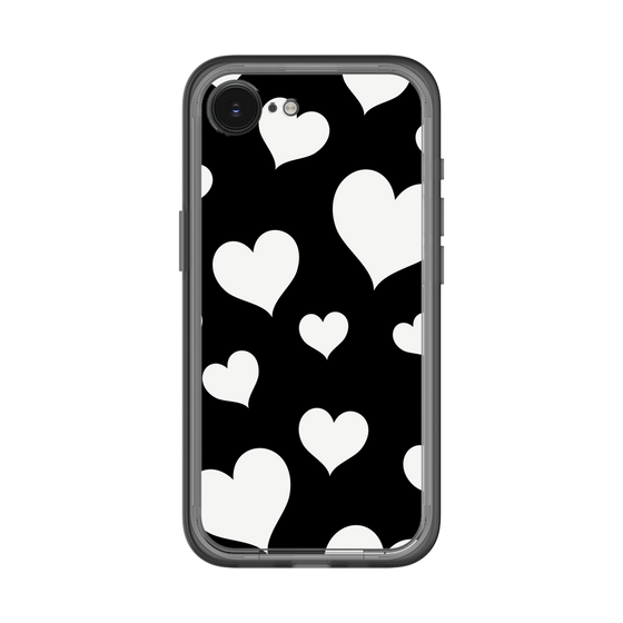 スリムプロテクションプレミアムケース［ Dot Hearts - Black ］