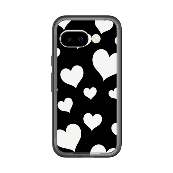 スリムプロテクションプレミアムケース［ Dot Hearts - Black ］
