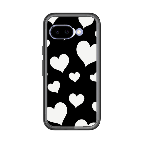 スリムプロテクションプレミアムケース［ Dot Hearts - Black ］