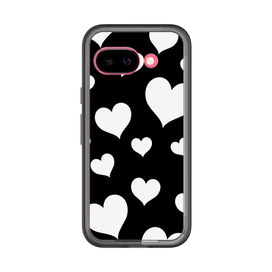 スリムプロテクションプレミアムケース［ Dot Hearts - Black ］