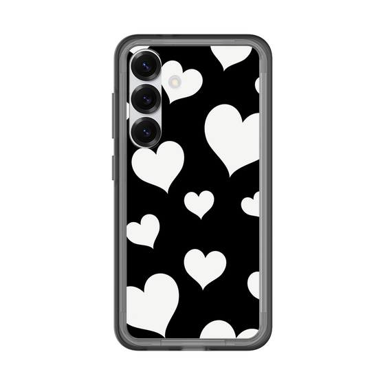 スリムプロテクションプレミアムケース［ Dot Hearts - Black ］