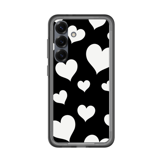 スリムプロテクションプレミアムケース［ Dot Hearts - Black ］