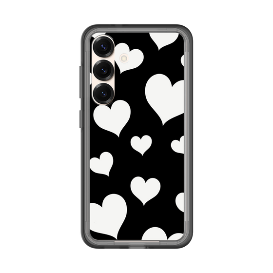 スリムプロテクションプレミアムケース［ Dot Hearts - Black ］
