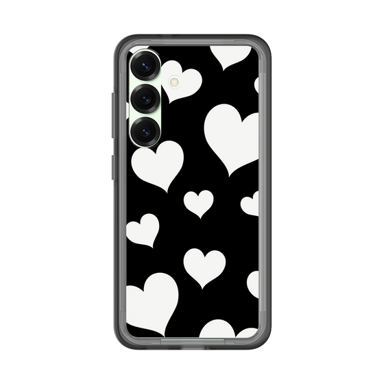スリムプロテクションプレミアムケース［ Dot Hearts - Black ］