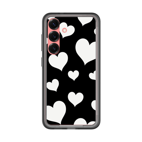 スリムプロテクションプレミアムケース［ Dot Hearts - Black ］