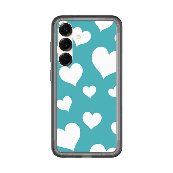 スリムプロテクションプレミアムケース［ Dot Hearts - Blue ］