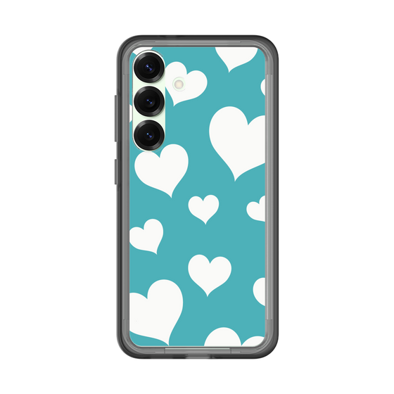 スリムプロテクションプレミアムケース［ Dot Hearts - Blue ］