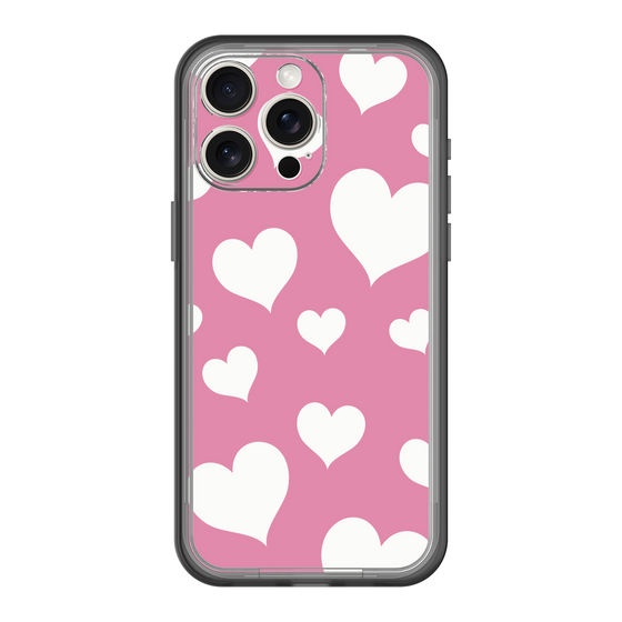 スリムプロテクションプレミアムケース［ Dot Hearts - Pink ］