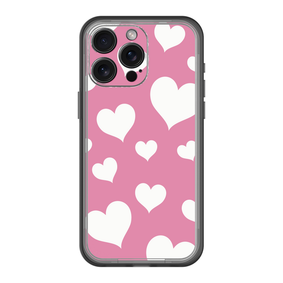 スリムプロテクションプレミアムケース［ Dot Hearts - Pink ］