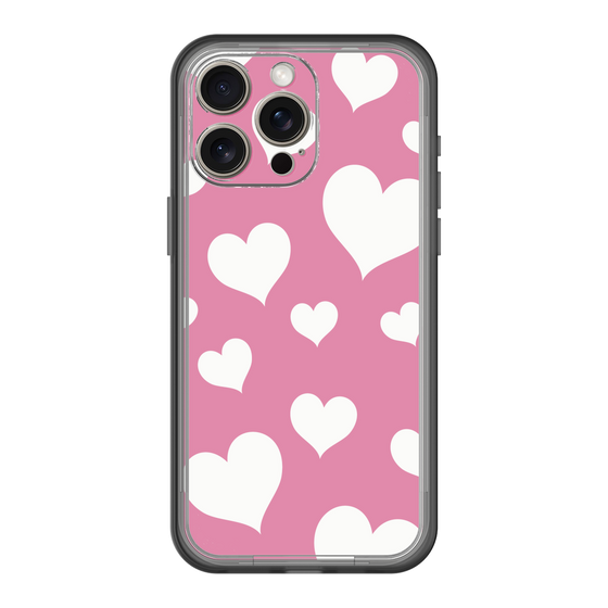 スリムプロテクションプレミアムケース［ Dot Hearts - Pink ］