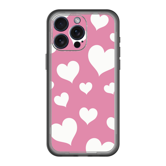 スリムプロテクションプレミアムケース［ Dot Hearts - Pink ］