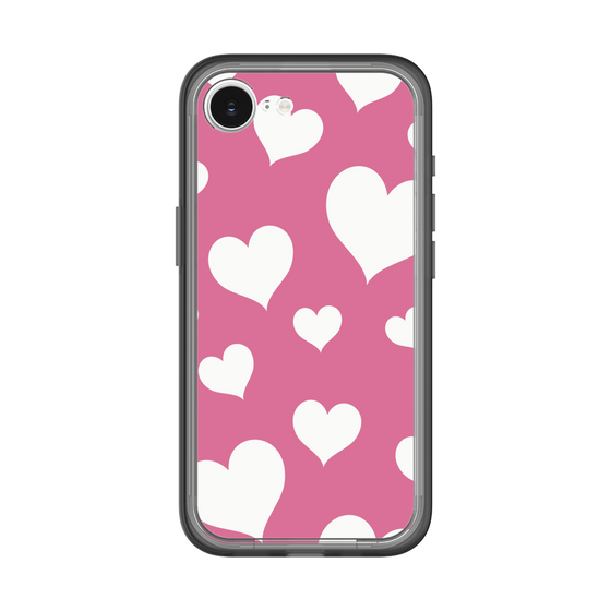 スリムプロテクションプレミアムケース［ Dot Hearts - Pink ］