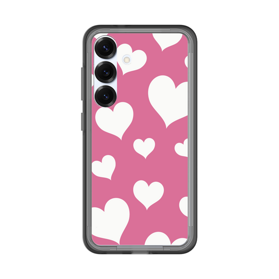 スリムプロテクションプレミアムケース［ Dot Hearts - Pink ］