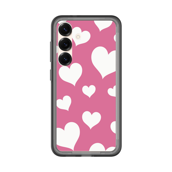 スリムプロテクションプレミアムケース［ Dot Hearts - Pink ］