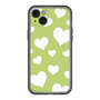 スリムプロテクションプレミアムケース［ Dot Hearts - Green ］