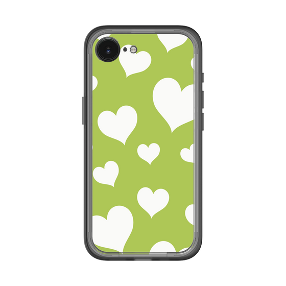 スリムプロテクションプレミアムケース［ Dot Hearts - Green ］