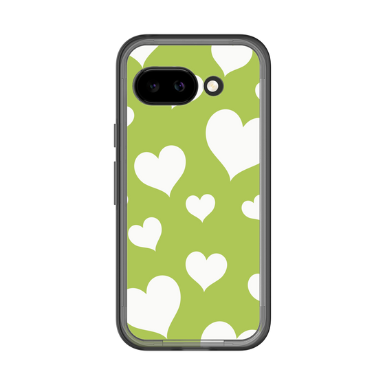 スリムプロテクションプレミアムケース［ Dot Hearts - Green ］