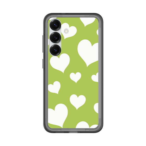 スリムプロテクションプレミアムケース［ Dot Hearts - Green ］
