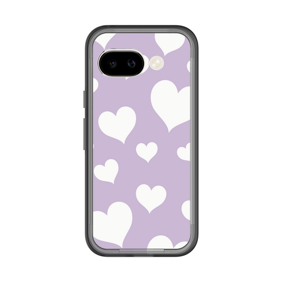 スリムプロテクションプレミアムケース［ Dot Hearts - Purple ］